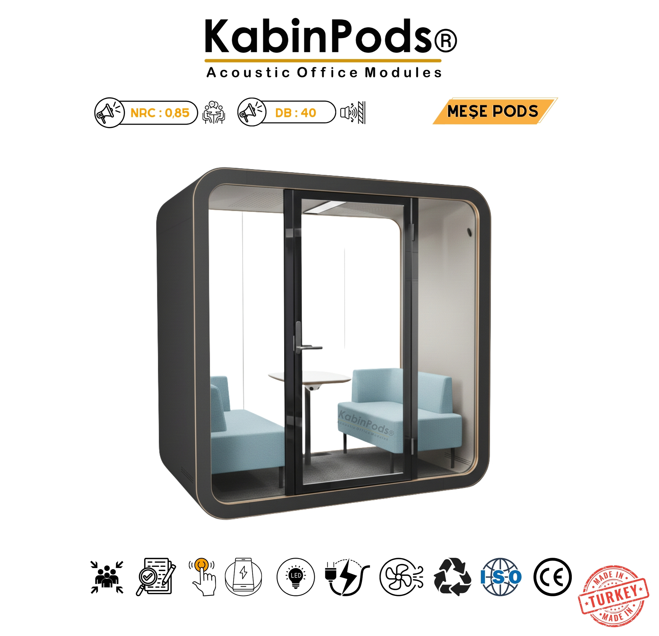 Ofis Kabini - Toplantı Kabini Ürün Görseli